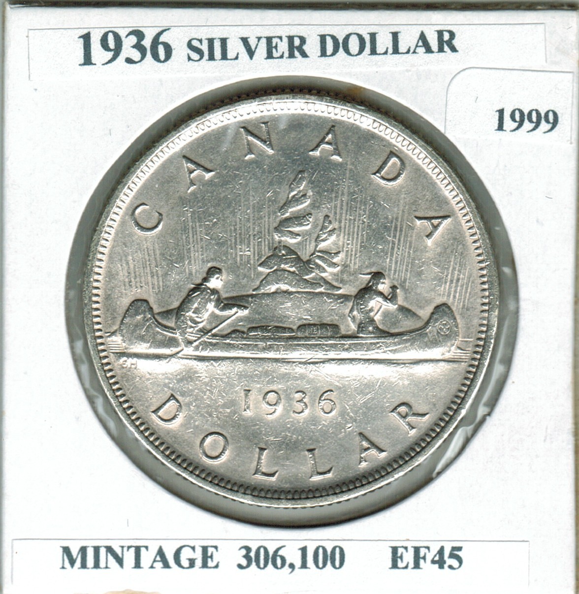 1936 FINE   SILVER DOLLAR,  EXCELLENT COIN, KING GEORGE V