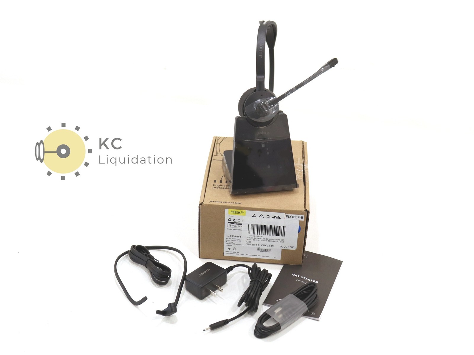 Jabra Engage 75 SE 9656-583-125 Wireless Headset + Charging Base (Black)
