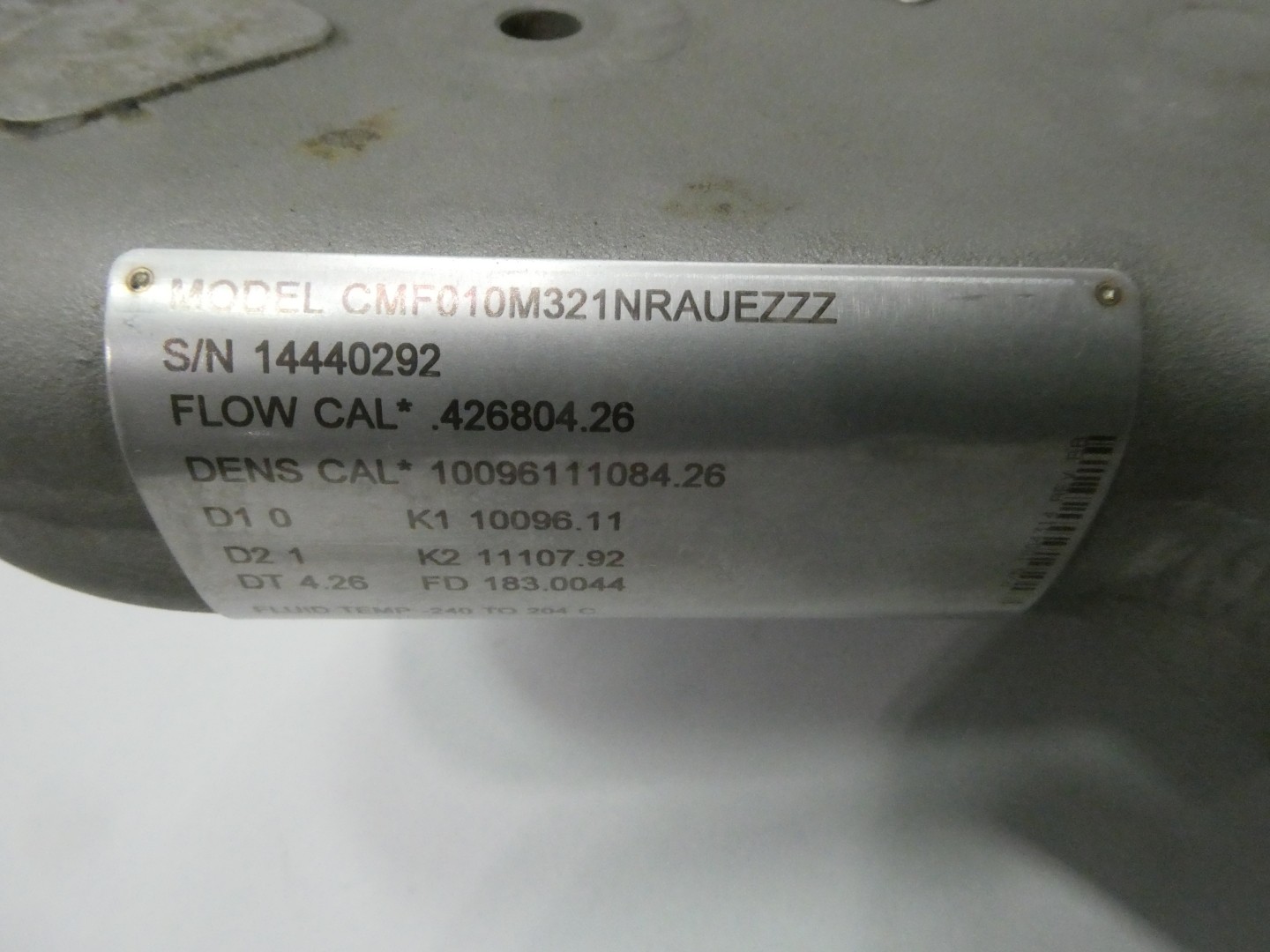 Micro Motion CMF010M321NRAUEZZZ Coriolis Mass Flow Sensor