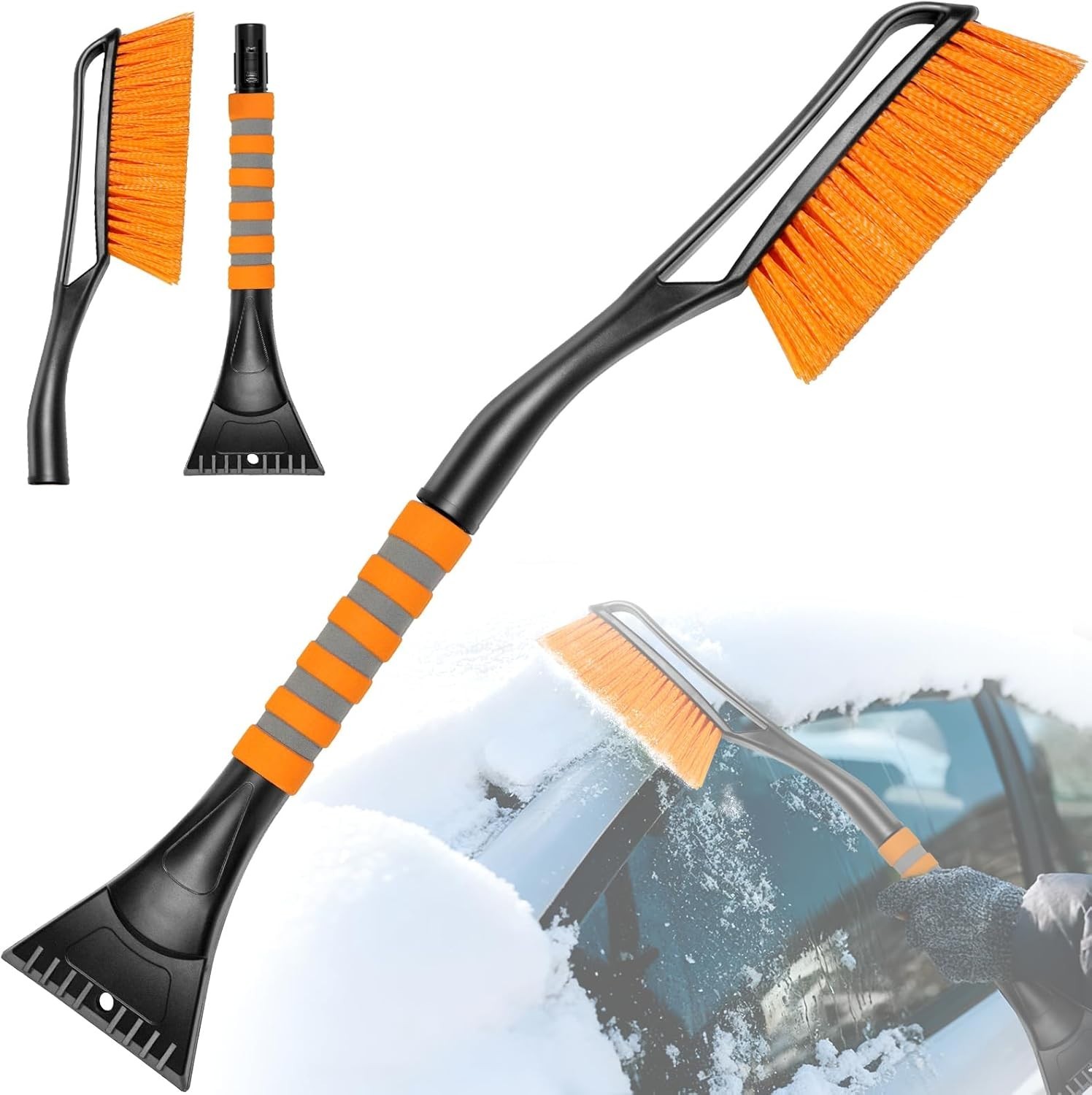 27" For Car Truck SUV Windshield Remover Scraper Car Snow Brush with Ice Scraper