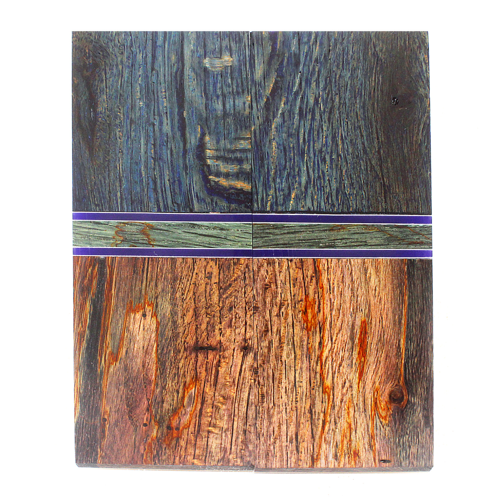 Stabilized Hybrid Segmented Knife Making Scales 6 x 2 1/8 x 3/8 in
