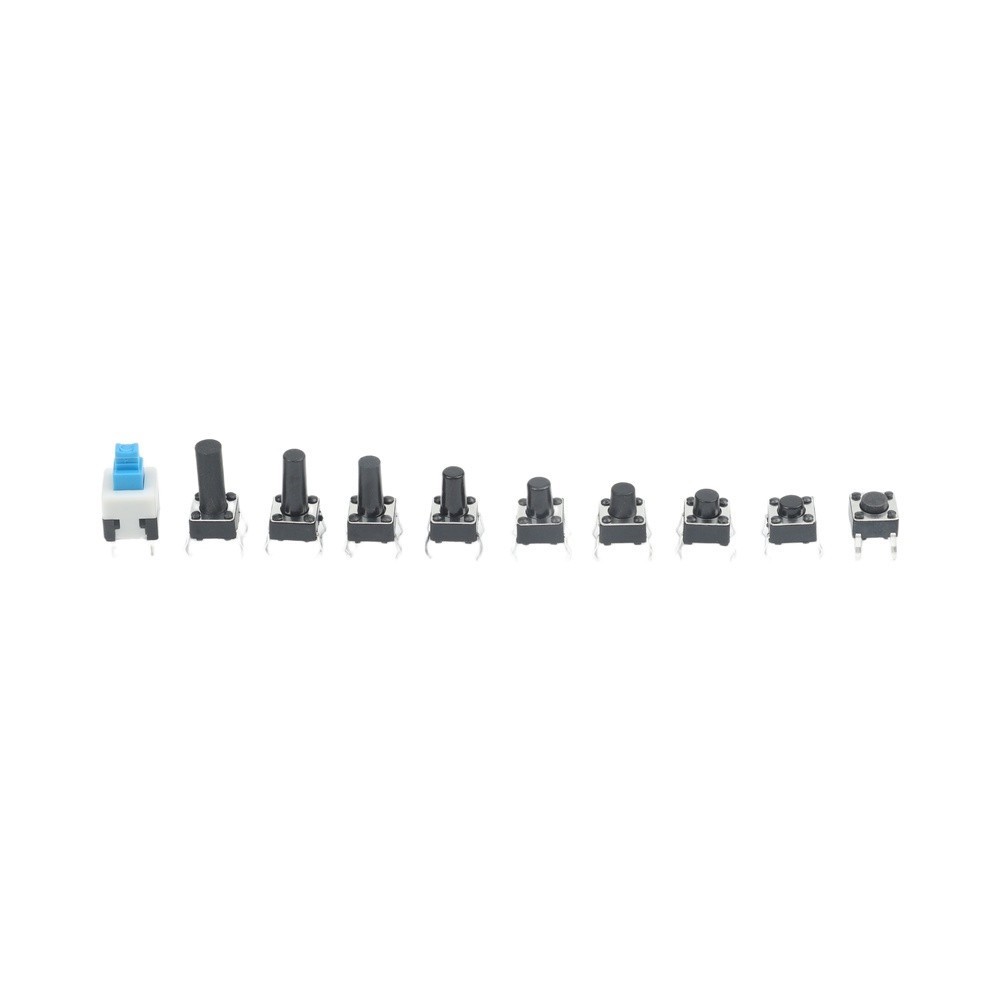 Push Button Tactile Switch Kit 180 Pieces Boxed for Electronic Device Repairs