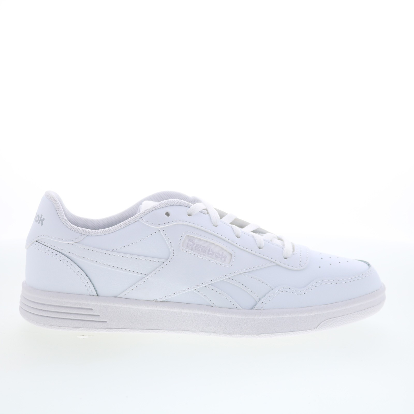 Reebok Court Advance Womens White Leather Lace Up Lifestyle Sneakers Shoes