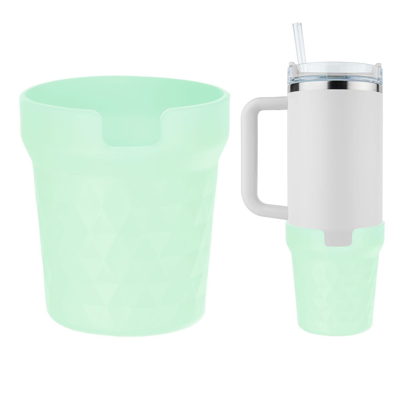 Silicone Water Bottle Boot [1PCS] - 7cm Anti-Slip Protective Sleeve [Green]