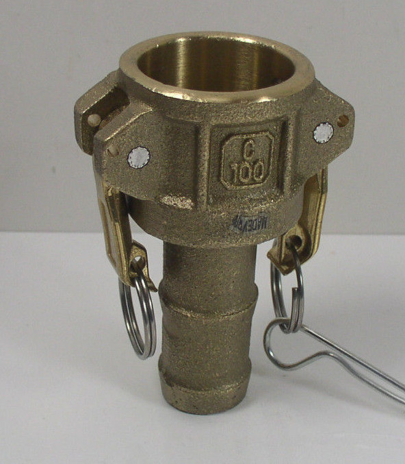 BR-C100 1" Bronze Camlock Part C Type Coupler