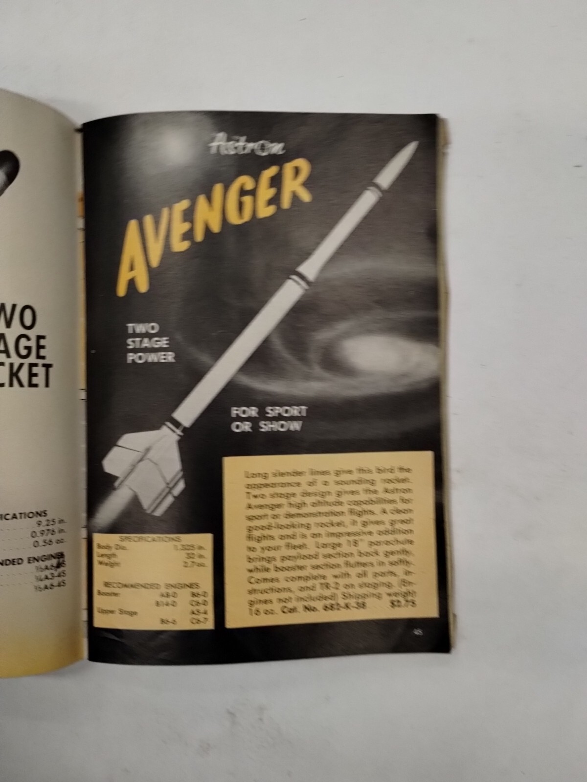 Estes Rocket Supplies "Model Rocket" Supplies Catalog 1969-original