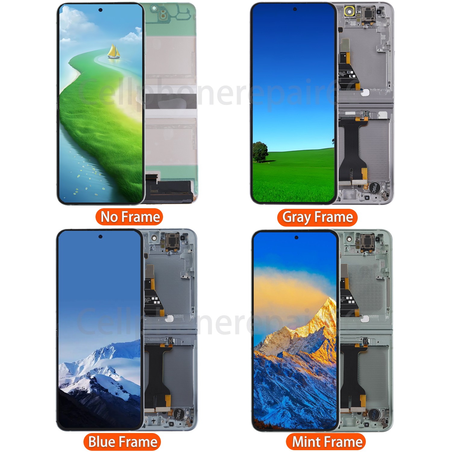 OLED Display LCD Touch Screen Replacement Part for Samsung Galaxy Z Flip6 F741