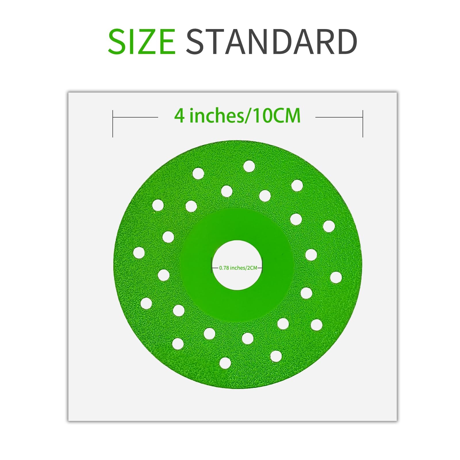 Glass Cutting Disc for Angle Grinder, 4" Ceramic Diamond Blade, 4inches