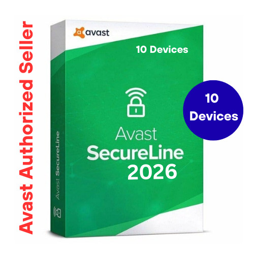 Avast SecureLine VPN 2026 10 Devices 1 Year | Internet Security | Secure encrypt