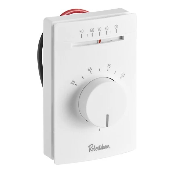 ROBERTSHAW 801 Line Voltage Thermostat with Single-Pole Single-Throw Heat Only