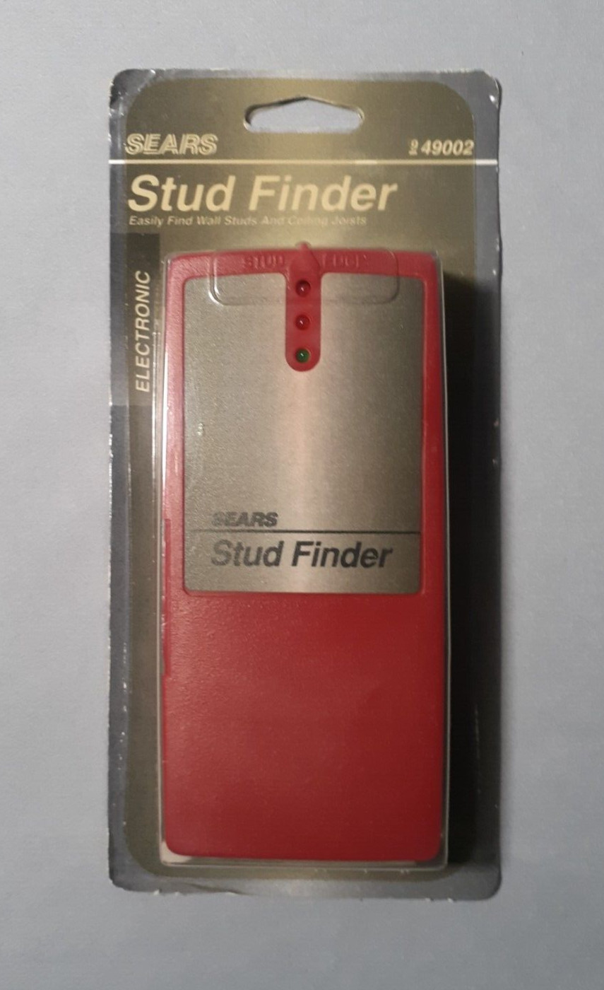 Vintage Sears Wall Stud Finder Electronic Battery Operated 949002 Sealed.