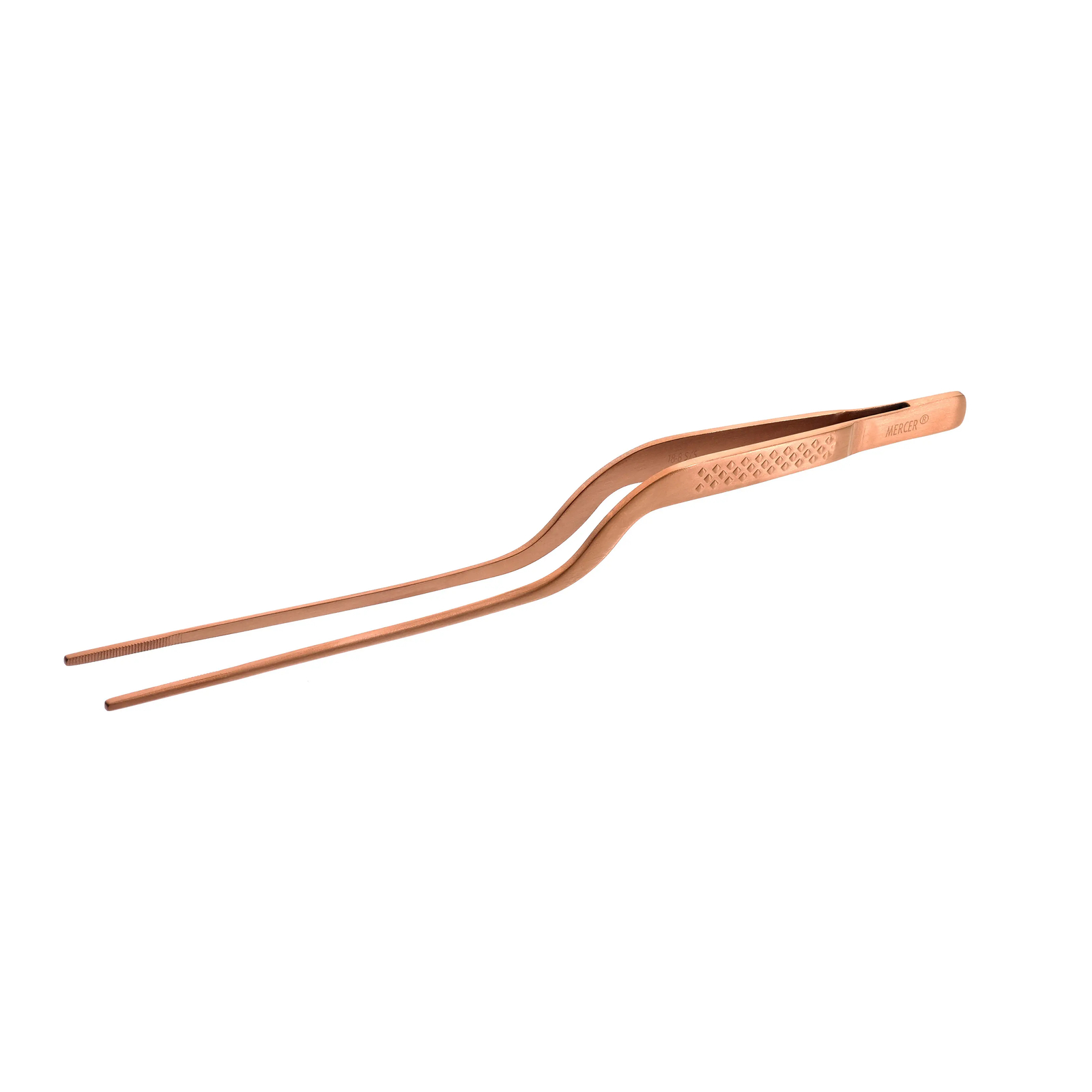 Mercer Culinary Precision Plus™ Rose Gold 7.8" Stainless Steel Offset Tongs