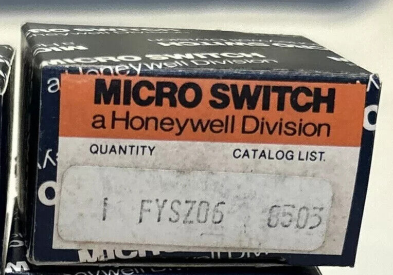 HONEYWELL MICRO SWITCH FYSZ06 Mounting Bracket