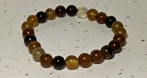 Genuine Agate Stretch Bracelet