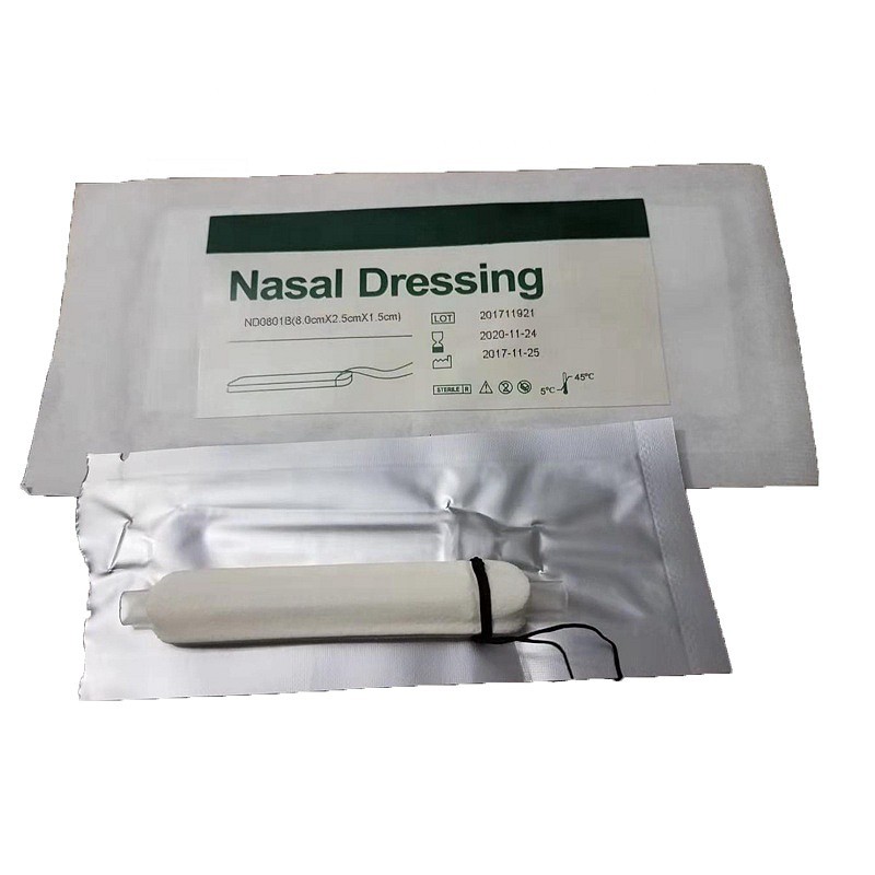 8*2*1.5cm with tube sterilized Merocel nasal dressing PVA nasal pack 50pcs