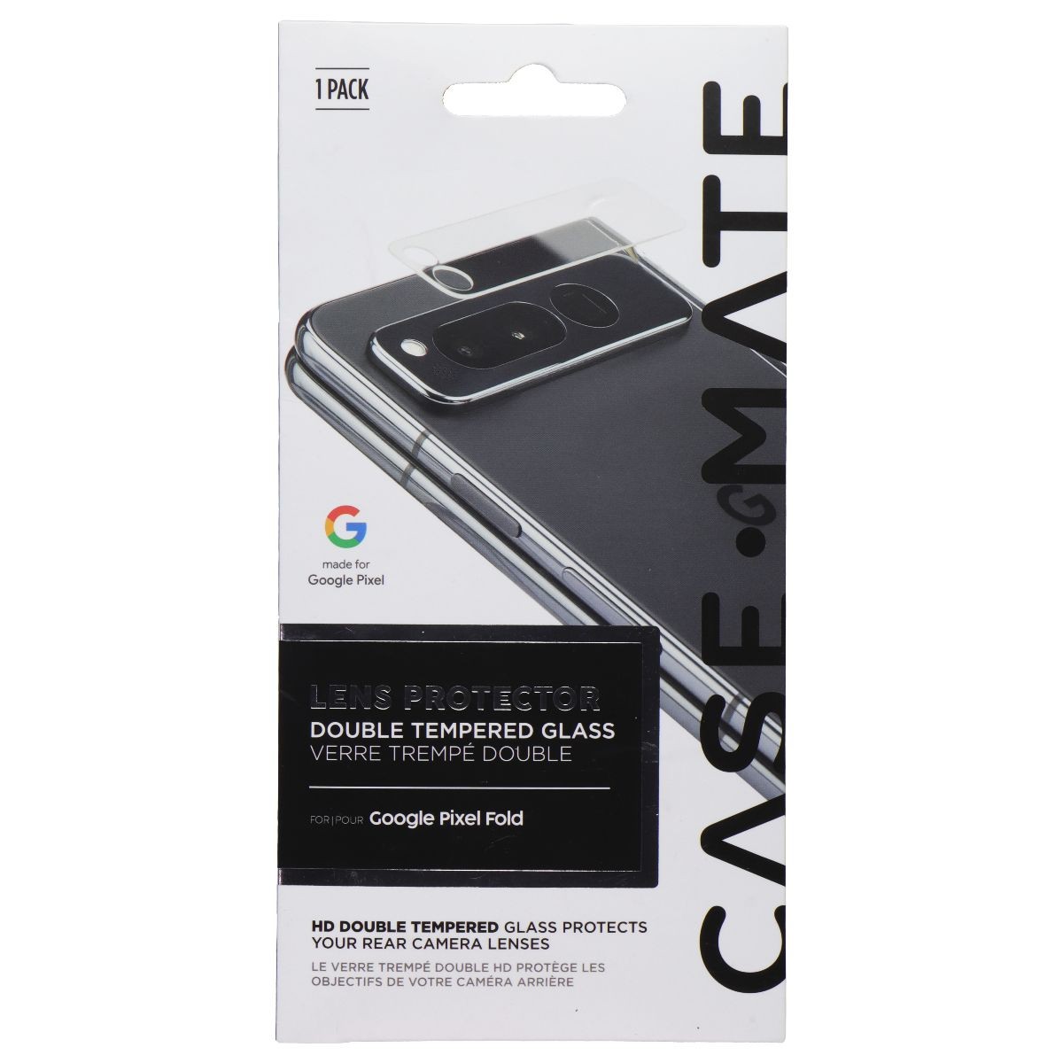 Case-Mate Double Tempered Glass Lens Protector for Google Pixel Fold