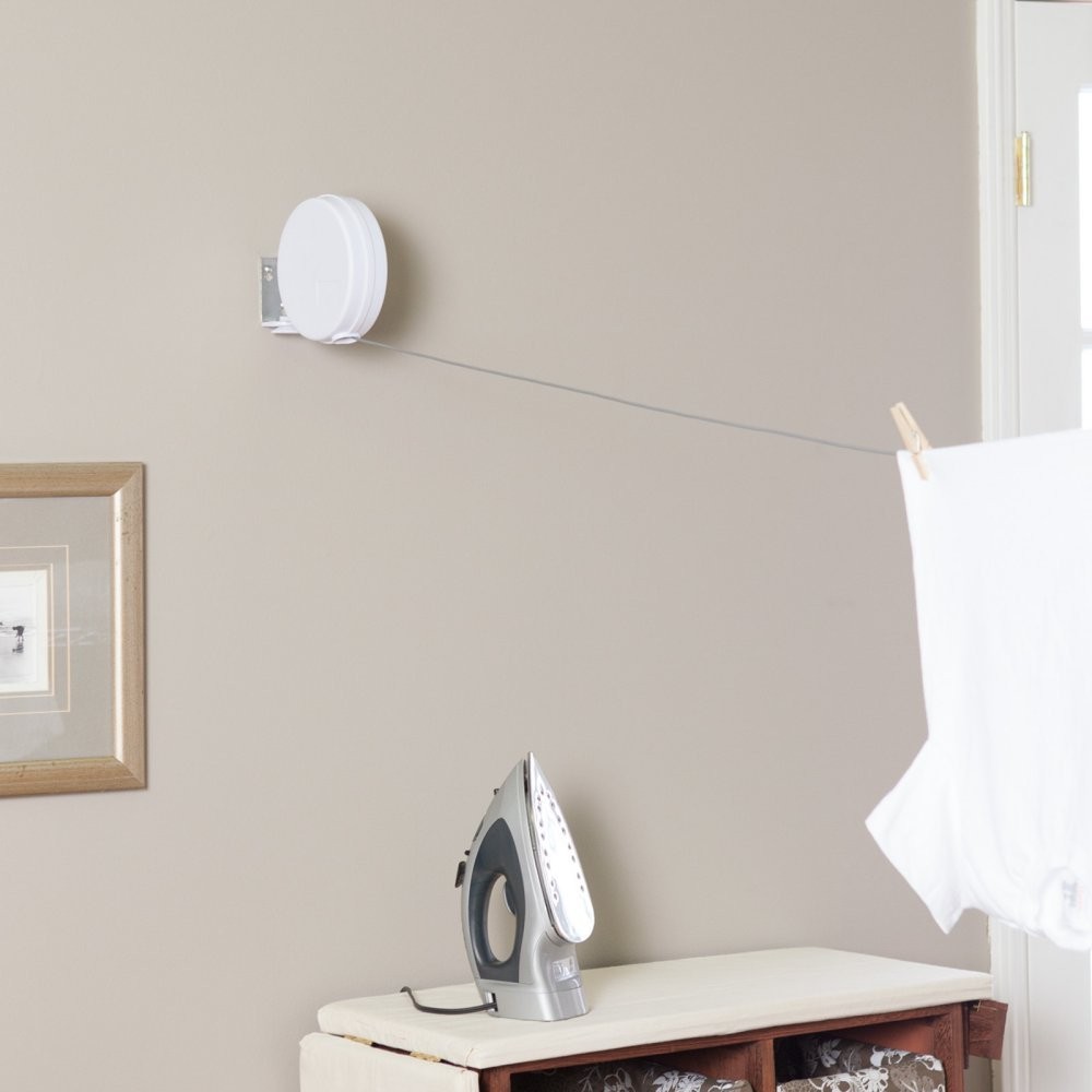 Retractable Clothesline Single Line Wall Mount Laundry Dryer 40FT