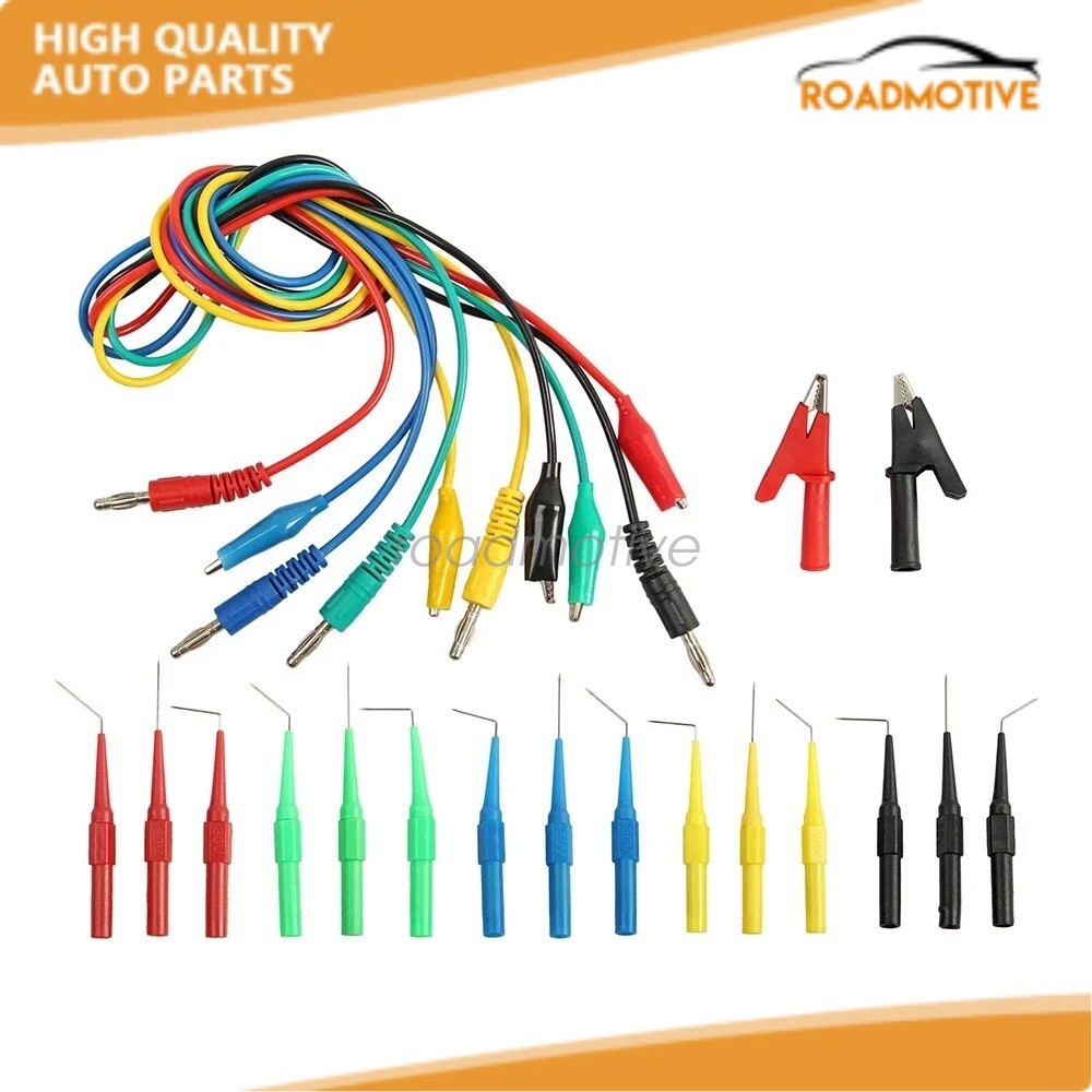 22Pcs Back Probe Kit Multimeter Test Leads Tool Identified Probe For Automotive