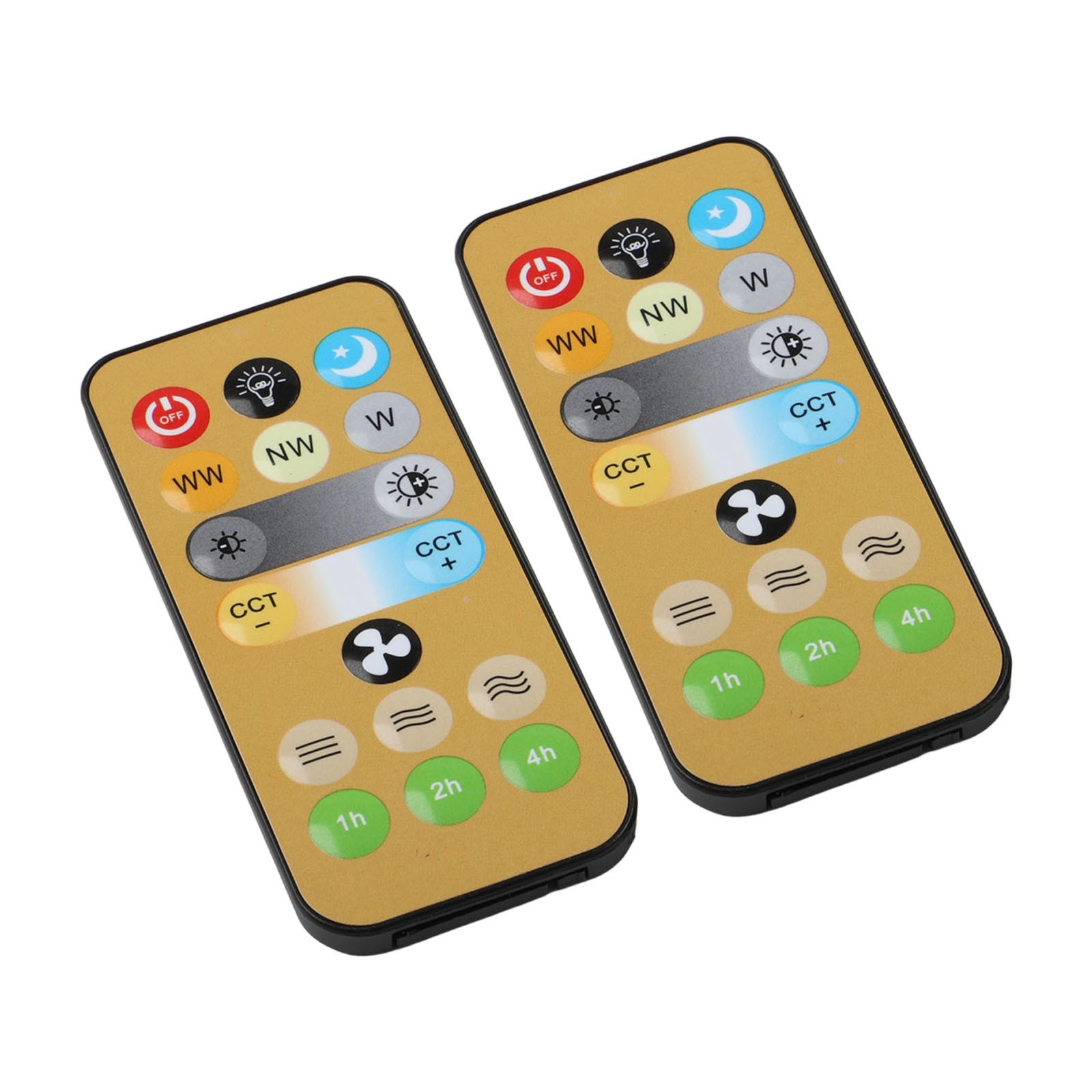 Effortless Control 2pcs Wireless Remotes for E27 Ceiling Fans and Lights