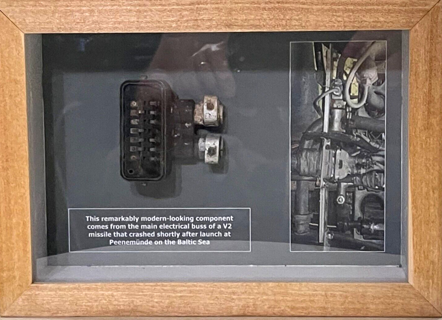 V2 V-2 ROCKET RECOVERED INTACT BUSS COMPONENT ARTIFACT RELIC SHADOWBOX DISPLAY