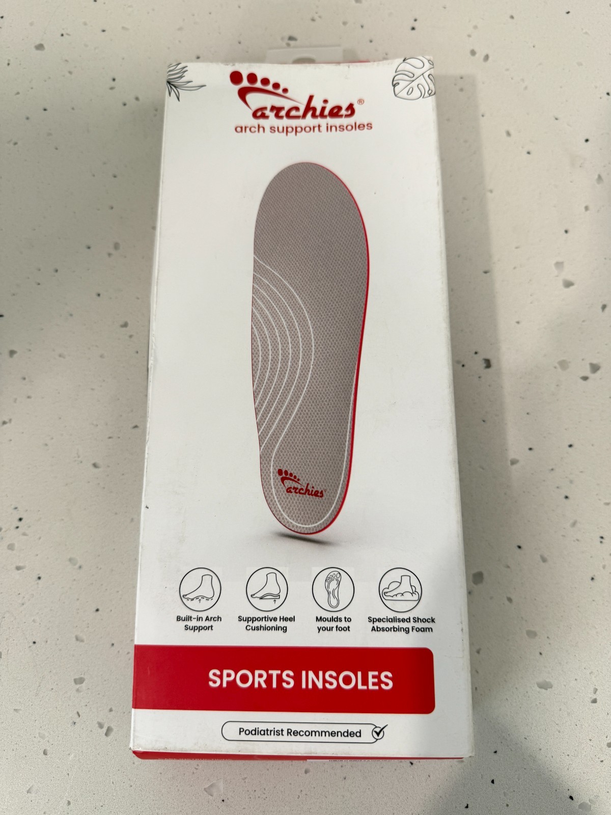 Archies Arch Support Insoles M US 7 / W US 8, Sports / Full Length Casual BNIB