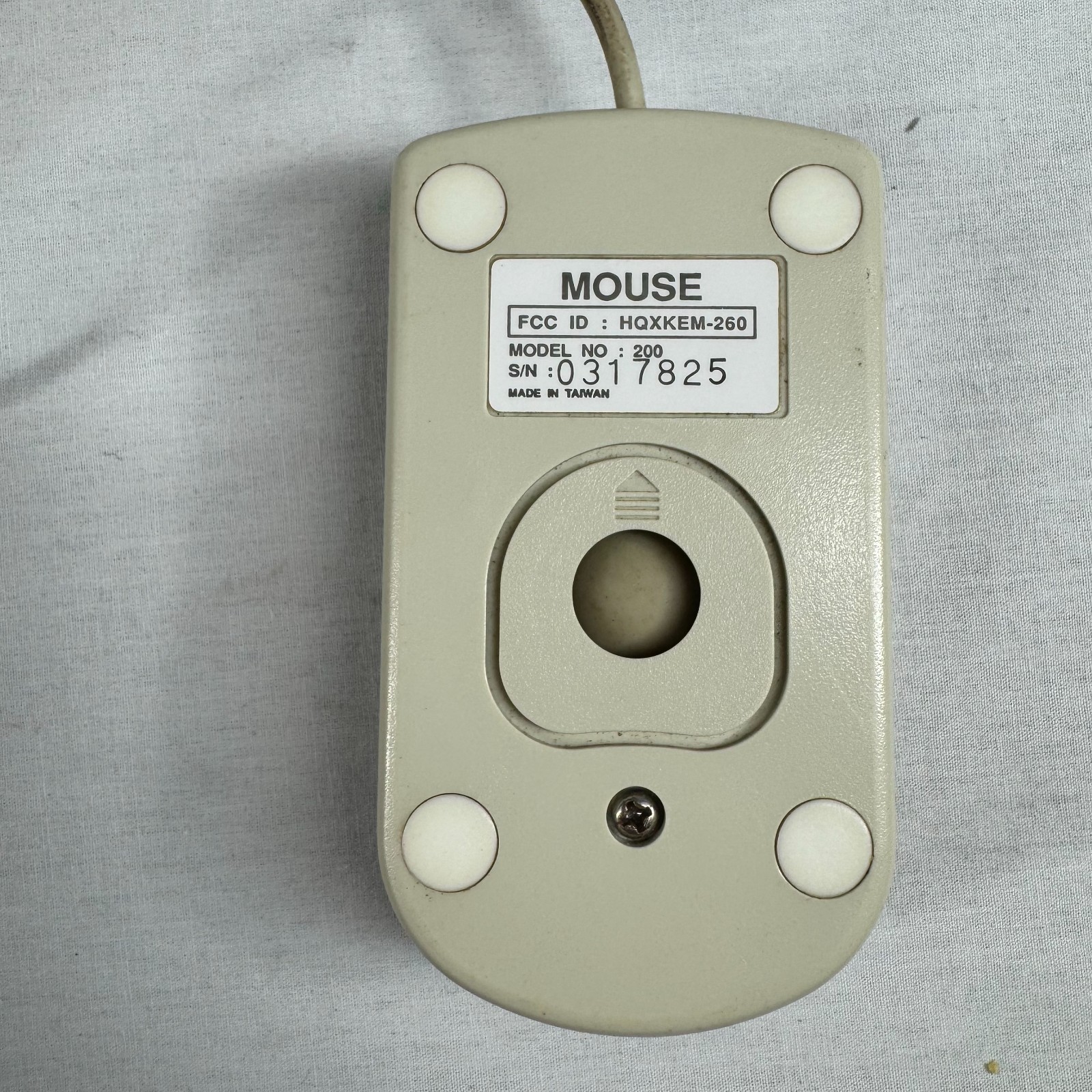 Vintage Agiler 3 Button Mouse 200 Serial Untested