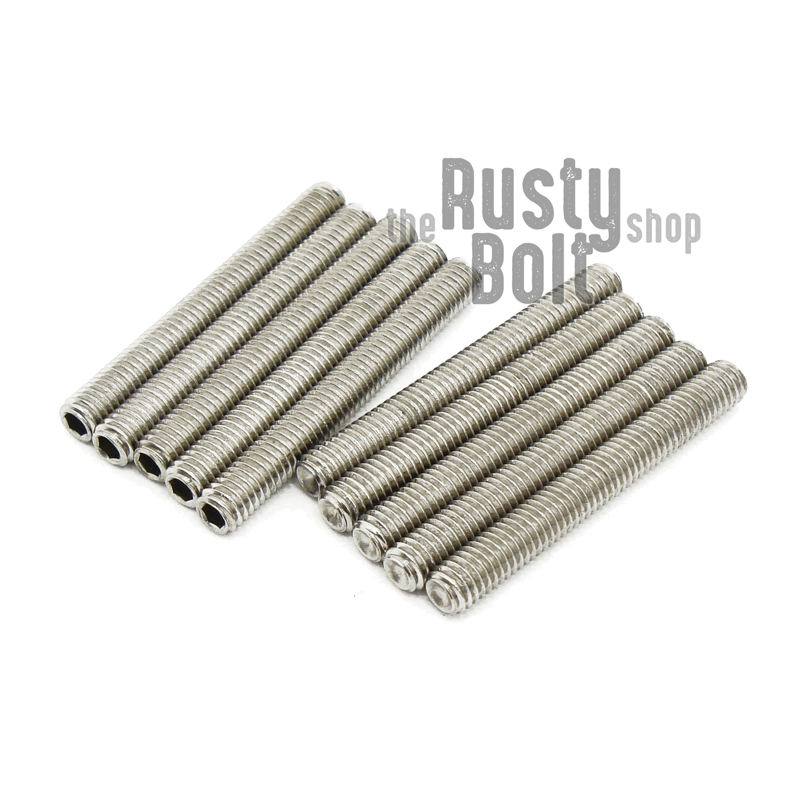 M3 x 25mm, Socket Set Screws Cup Point, A2 304 18-8, Stainless Steel