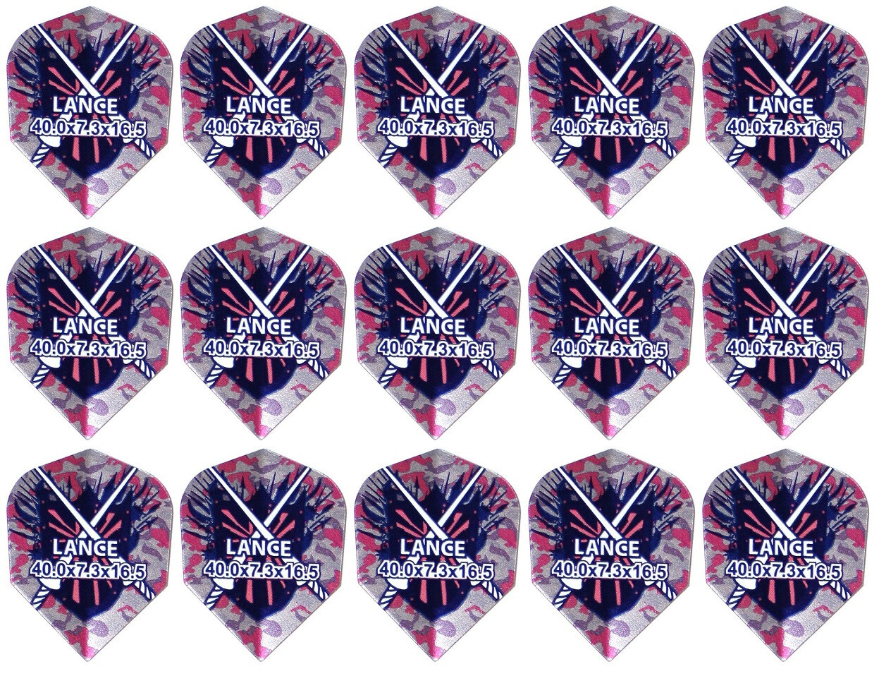 5 New Sets Harrows Hologram Arsenal Standard Dart Flights - Lance