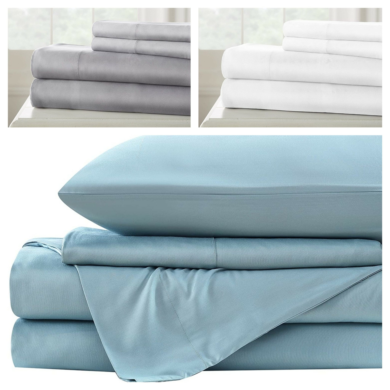 Sterling Creek Silky Soft 100% Bamboo Viscose Bed Sheet Set OR Pillowcase Set