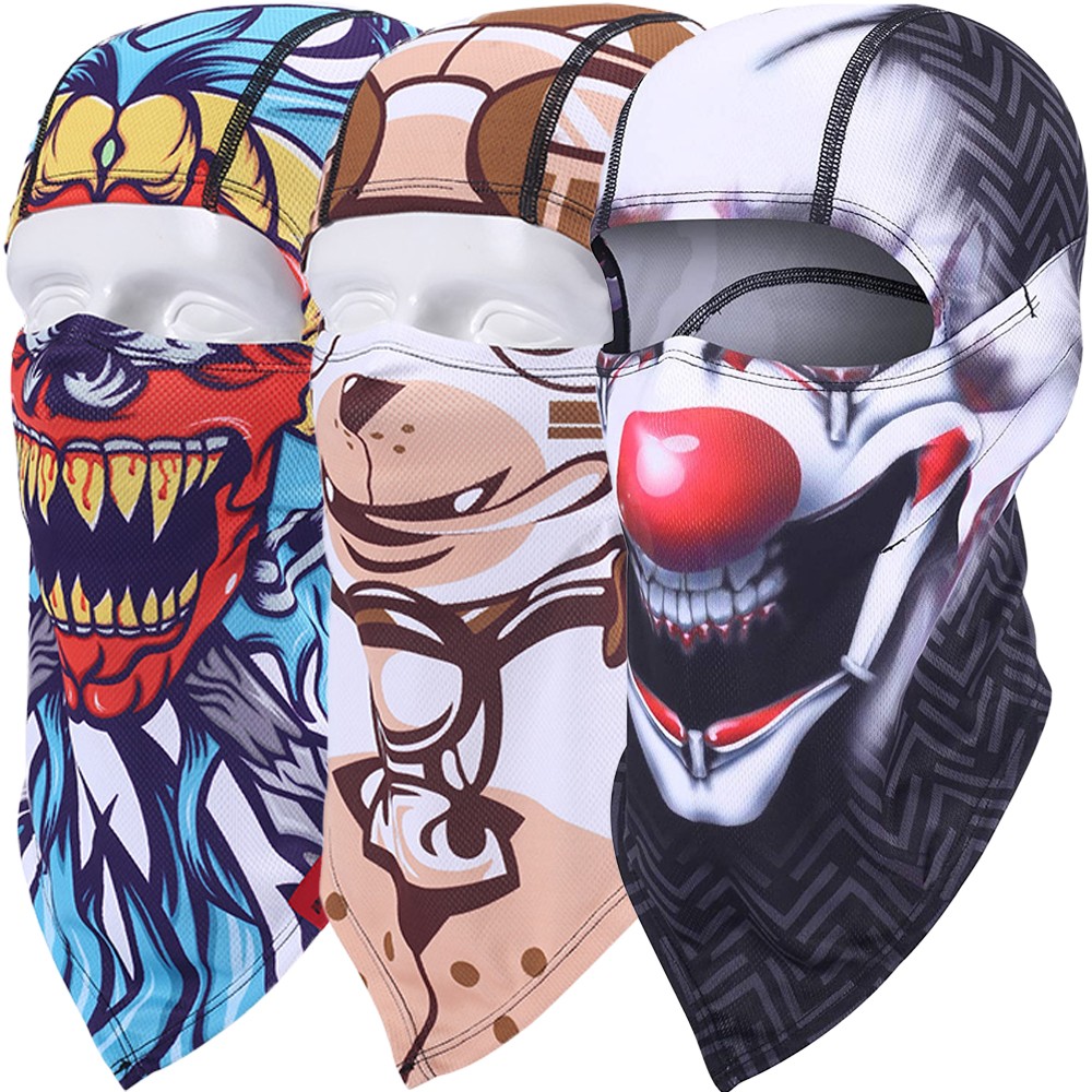 3D Print Balaclava Ski Mask Cool Skull Ghost Animal Full Face Mask for Halloween
