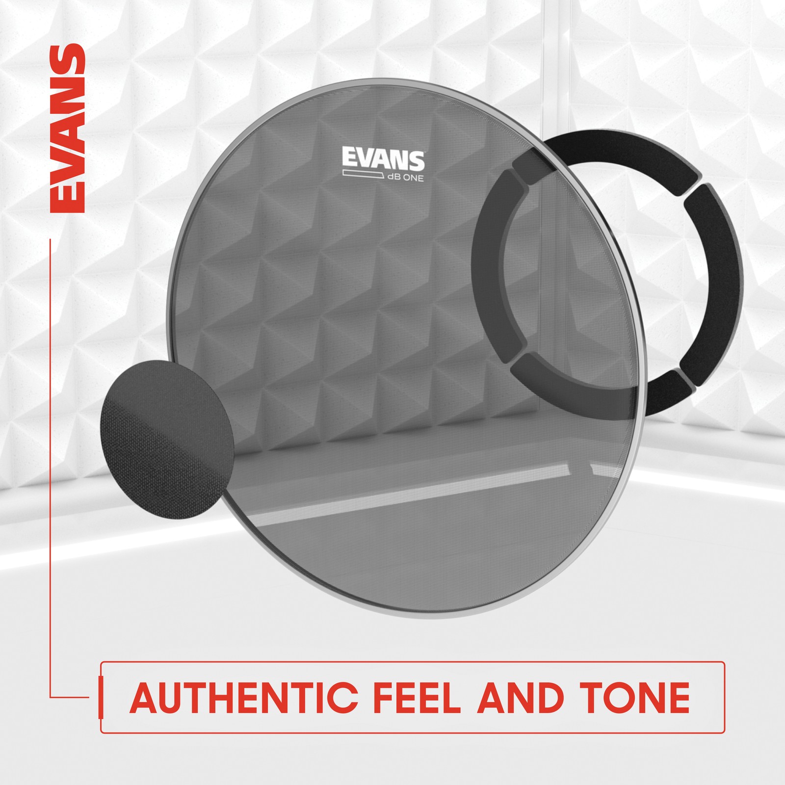 EVANS dB One Tompack, Rock (10 inch, 12 inch, 16 inch)