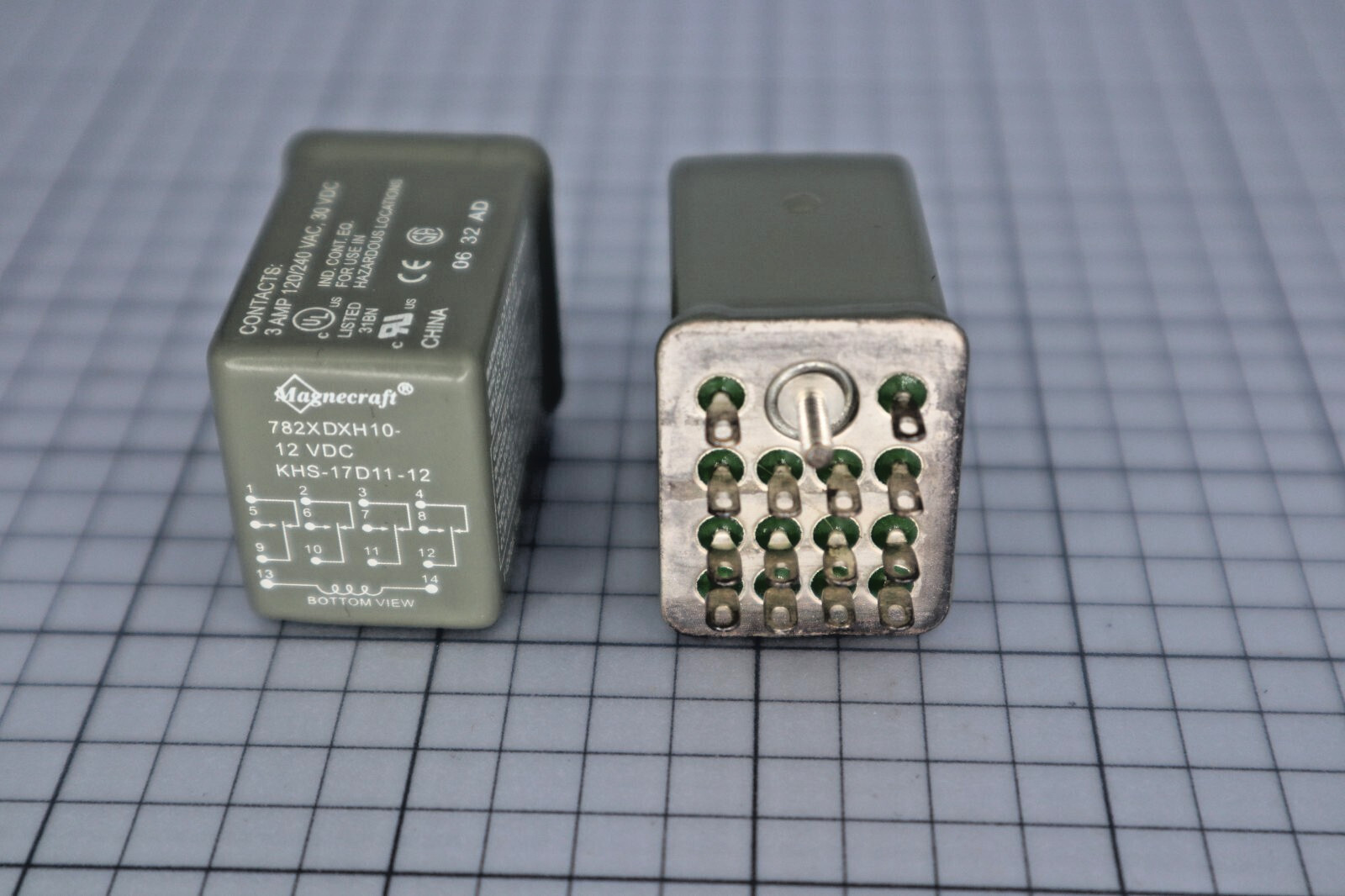 *Single* Schneider Electric 782XDXH10-12D Relay 3 A 12 VDC 4PDT