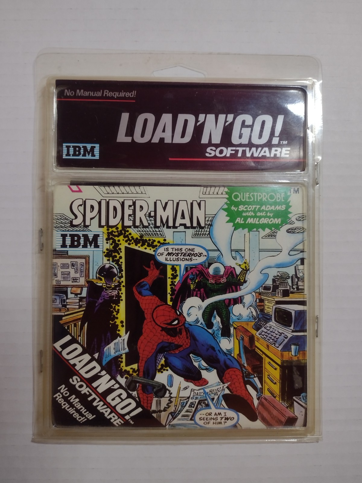 Vintage 1984 IBM PC Spider-Man Questprobe Load 'N' Go