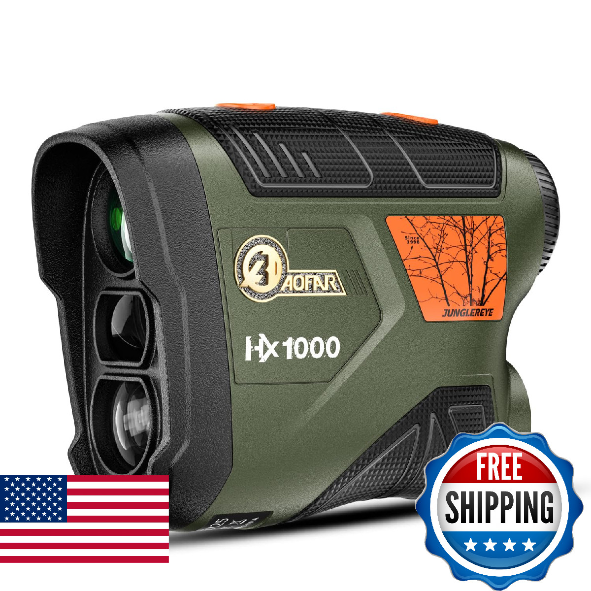 Aofar Hx1000 Range Finder For Hunting Archery 1000 Yards Angle And Horizontal