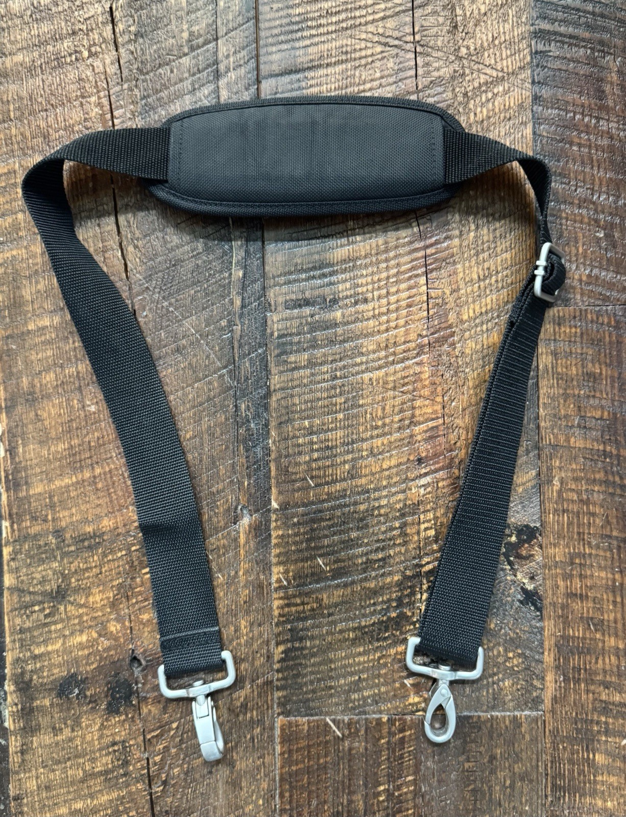 Shoulder Strap For Laptop Bag - Fits Dell ~42" End To End Black With Silver