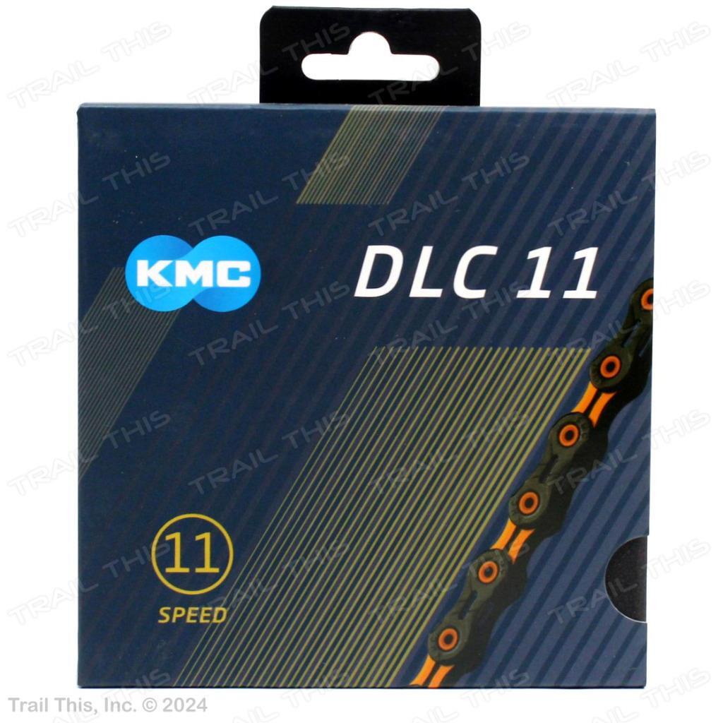 KMC DLC 11 Orange & Black 11-Speed Bicycle Chain fits Campagnolo SRAM Shimano