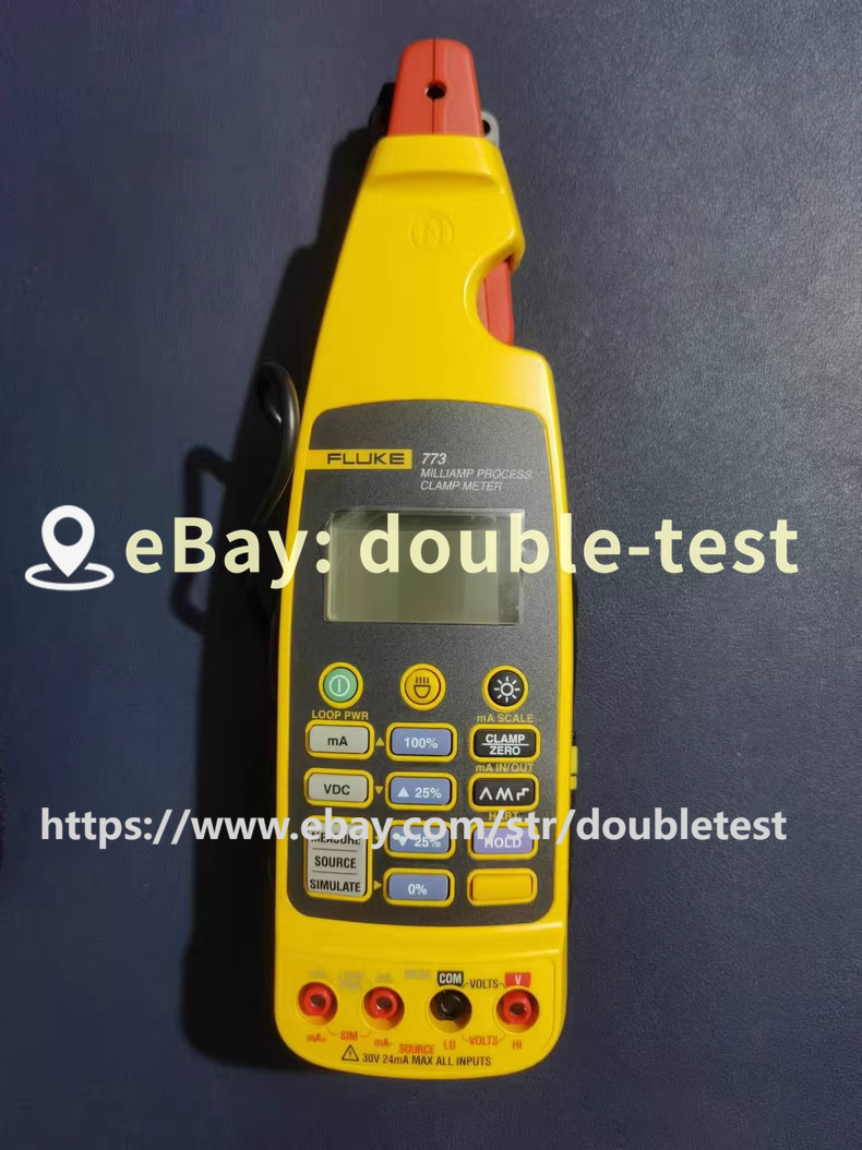 Fluke 773 Milliamp Process Clamp Meter 4 to 20 mA Signals Provide Loop Power#dou