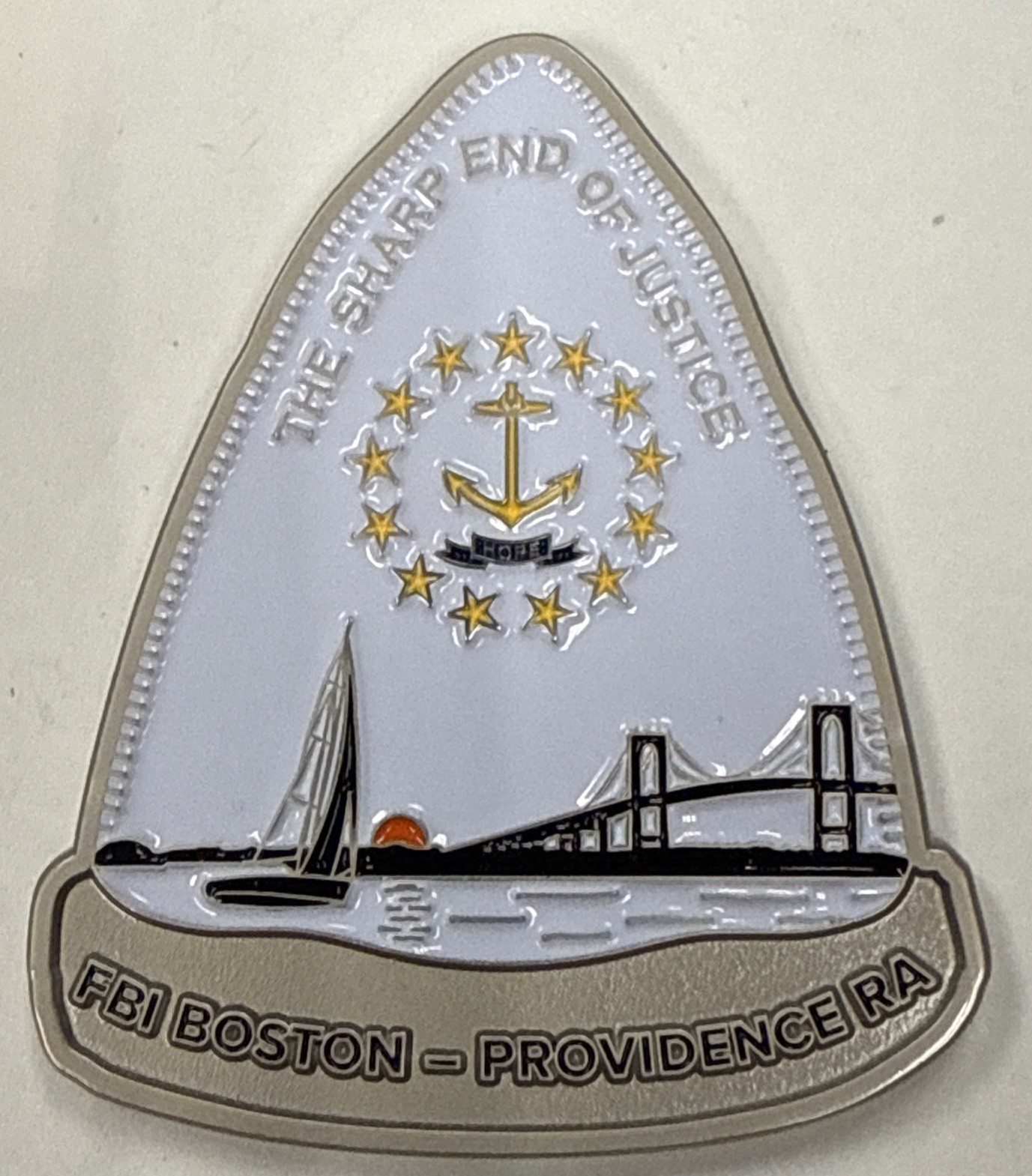 FBI Federal Bureau Of Investigation Boston  Division Providence Challenge Coin