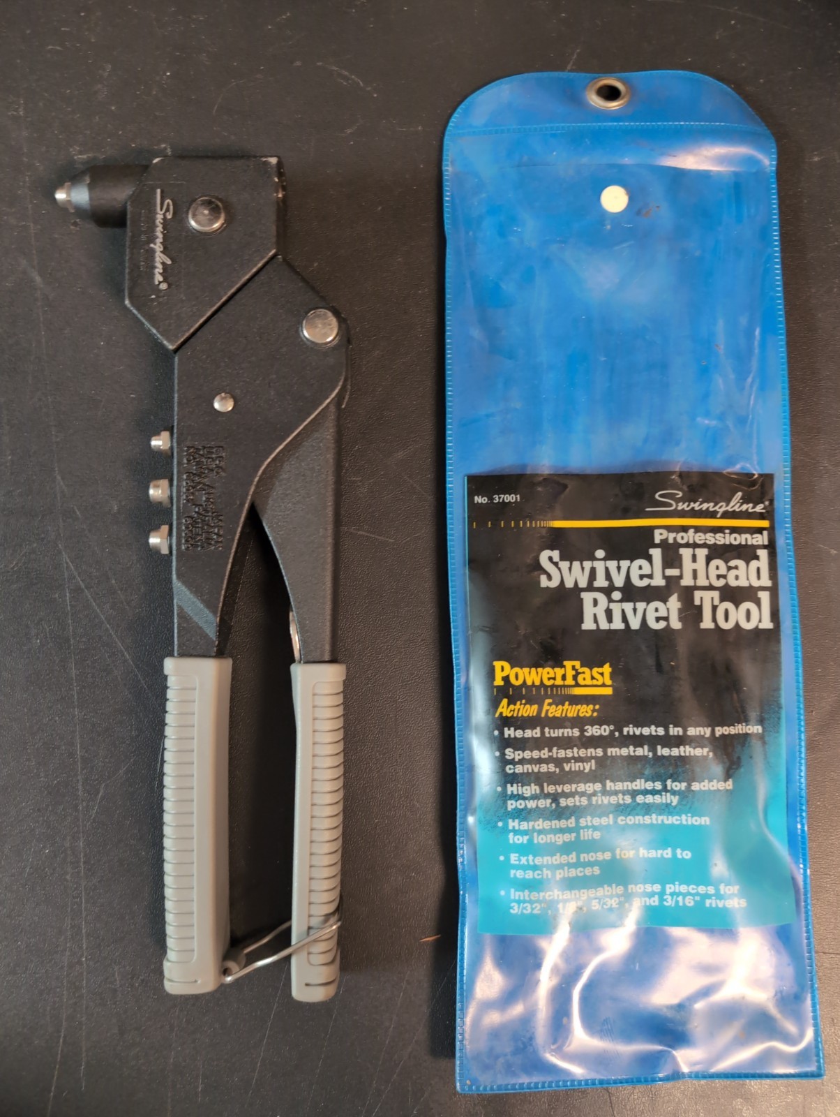 Swingiine professional swivel head Rivet tool No 37001