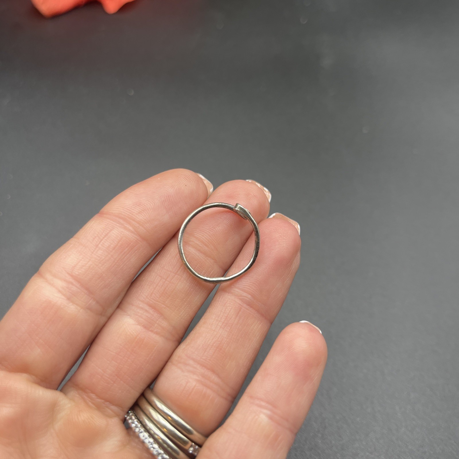 Stunning Unique Handmade 925 Sterling Silver Stackable Band Ring #B87