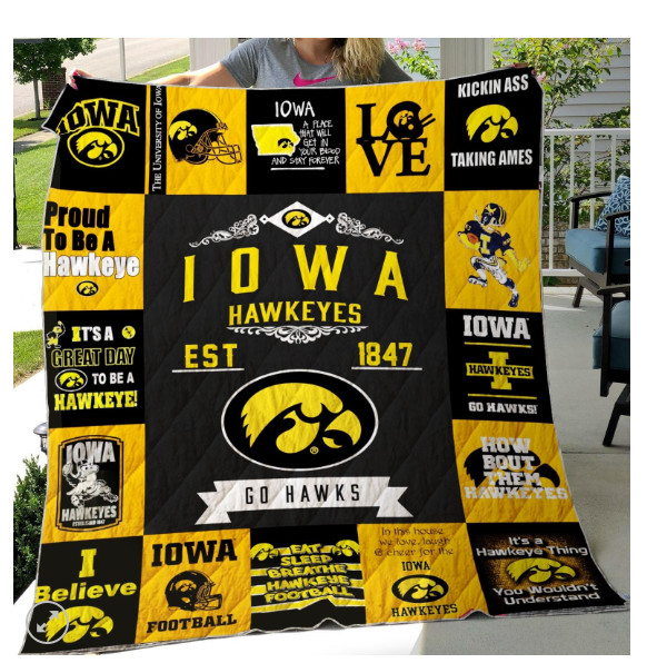 Iowa Haweyes .1 Quilt, Fleece Blanket, Sherpa Blanket Perfect Gift For Fans