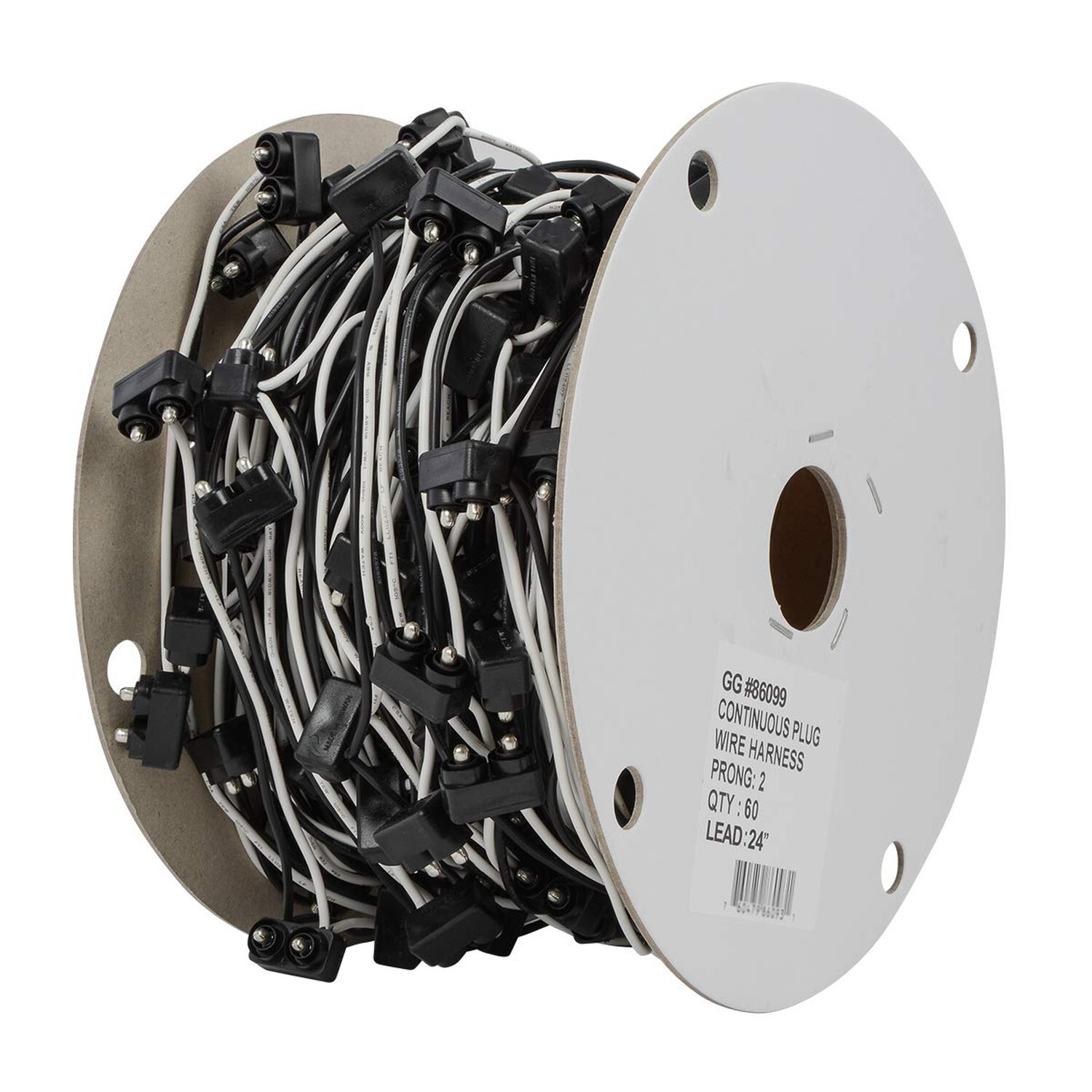 GG Grand General 86099 2 Prong Continuous Wire Harness, 24 Inches, 60 Plugs p...