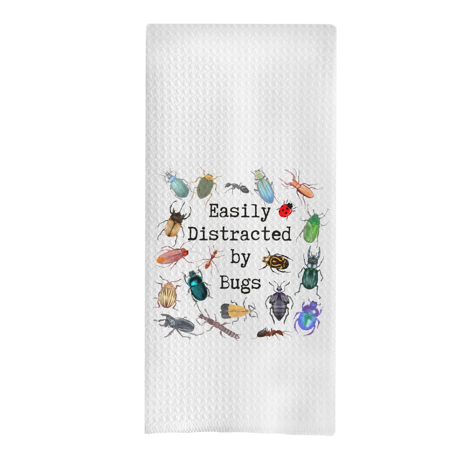 Bug Gifts Kitchen Towels - Bug Lover Gifts Decorative Waffle Dish Towel for K...