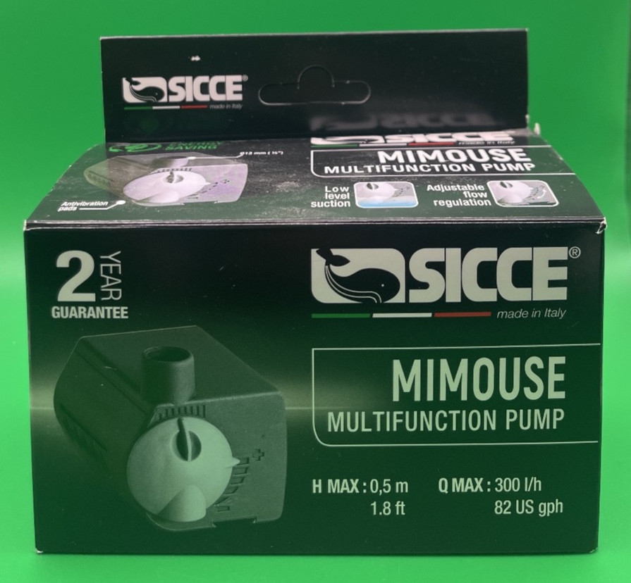 SICCE MIMOUSE CENTRIFUGAL COMPACT CIRCULATION SUBMERSIBLE WATER PUMP  82 GPH