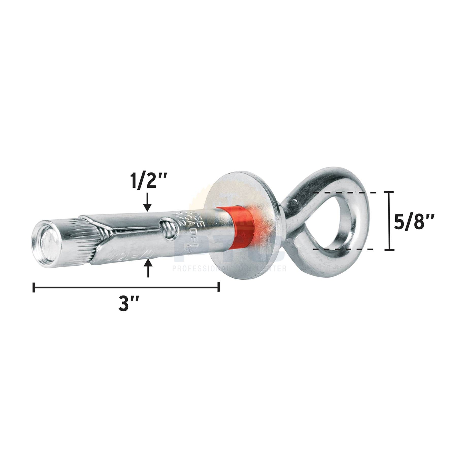 Fiero TAE-12X70C Bag with 2 expansion plugs 12x70 mm with closed eyebolt