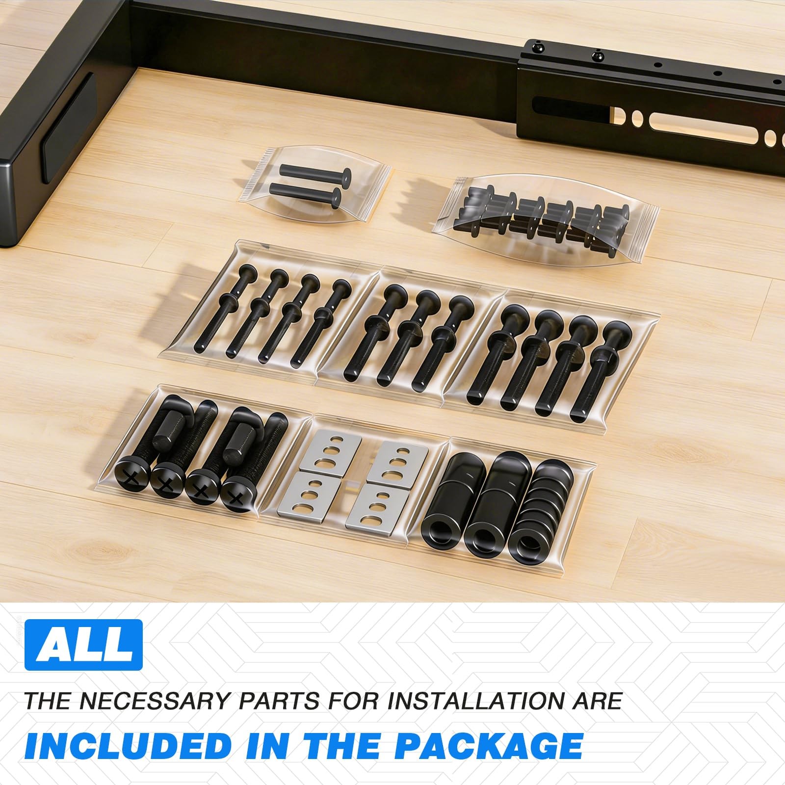 Universal TV Stand Base for 24-80 Inch TVs, Table Top TV Stand with Adjustabl...