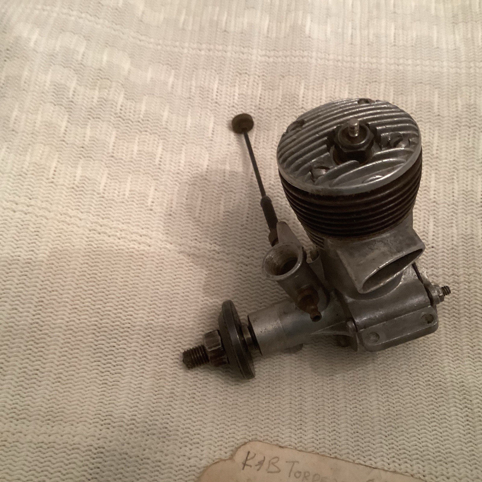 1948 torpedo line control airplane engine Vintage