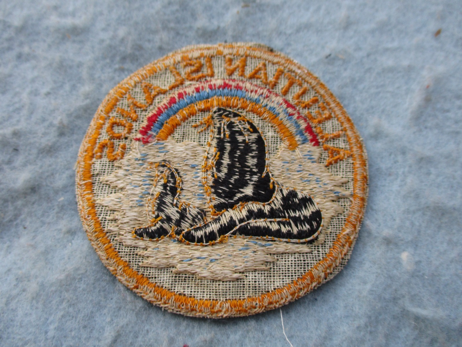 WWII US Army Patch Aleutian Islands Forces Command Pacific Theater AAF WW2