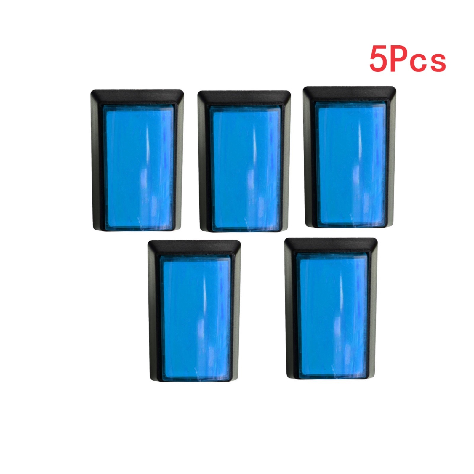 30*50mm Arcade Square Rectangle Buttons LED Push Illumilated W/ Microswitch o