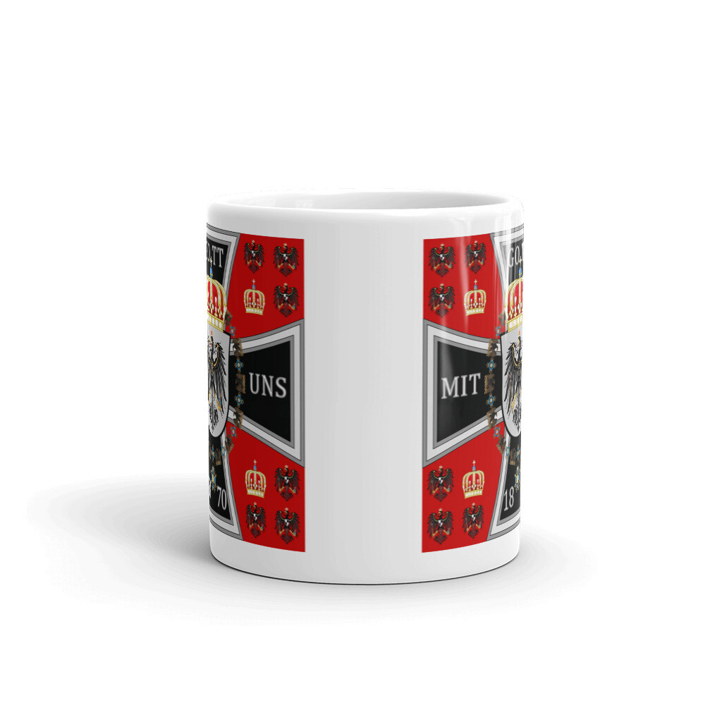 Prussian Eagle Ceramic Coffee/ Tea Mug - German Empire Kaiser GOTT MIT UNS Cup